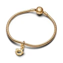 Charm Colgante Pandora Balancín Unicornio Baño Oro 762978C01