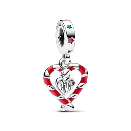 Charm Colgante Pandora Corazón Bastón Caramelo Doble 792822C01