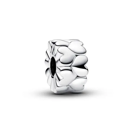 Hearts sterling silver clip