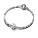 Hearts sterling silver clip