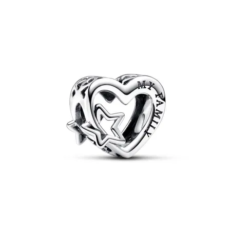 Charm Corazón en Filigrana Familia & Estrella 792829C00