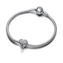 Charm Pandora Alas de Ángel Brillantes & Corazón 792980C01