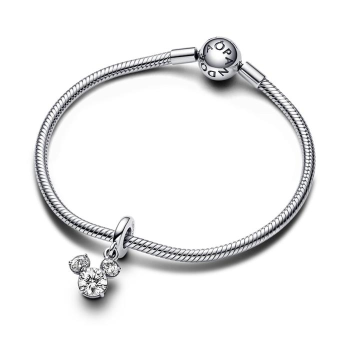 Charm Colgante Pandora Silueta Brillante Cabeza Mickey Mouse Disney 793031C01