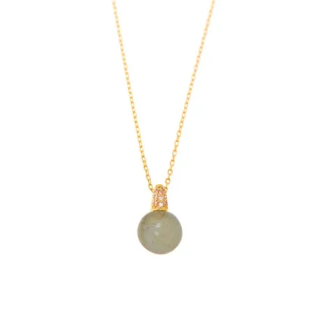 Gargantilla Salvatore Mujer Plata Baño Oro y Labradorita 229C0005