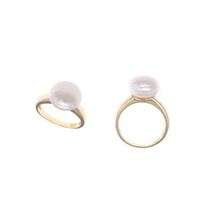 Anillo Salvatore Helenica Plata Baño Oro y Perla 164S0016