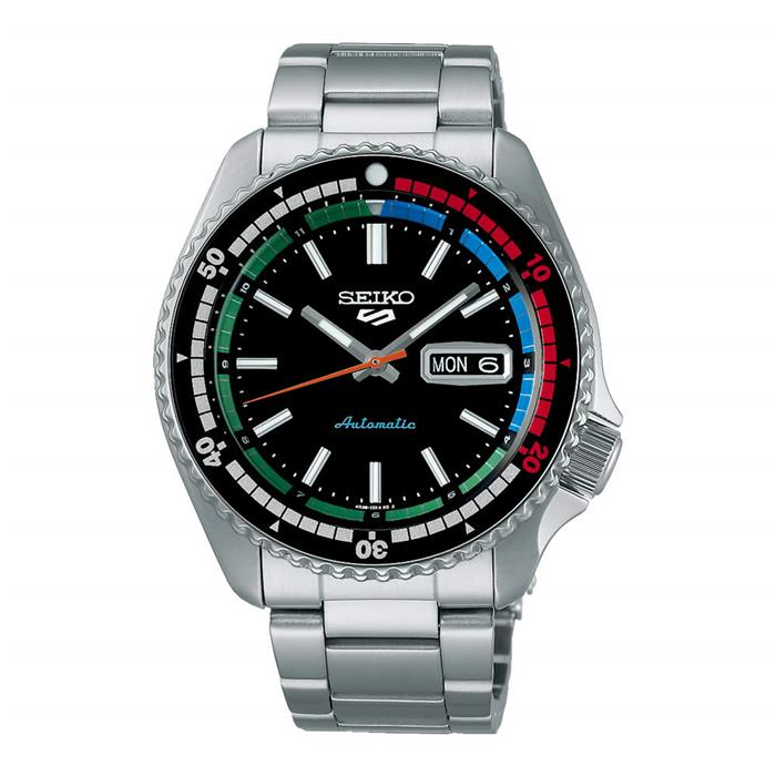 Reloj Seiko 5 Sports SKX Sports Style 55 aniversario Plateado y Multicolor Automático SRPK13K1