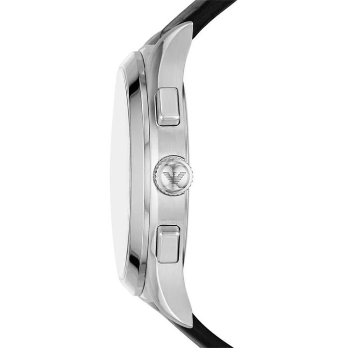 Reloj Emporio Armani Paolo Negro y Plateado Cronógrafo Hombre AR11530