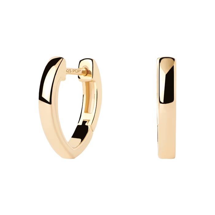 Pendientes PdPaola Duke Aros Plata Baño Oro AR01-A16-U