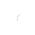 Pendiente Individual PdPaola Spice Plata Baño Oro y Circonitas Blancas PG01-061-U