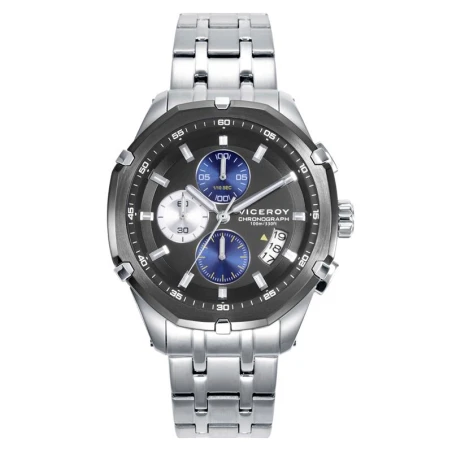 Reloj Viceroy Magnum Hombre Plateado y Negro Cronógrafo 46837-57