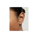 Pendientes PdPaola Duke Aros Plata Baño Rodio AR02-A16-U