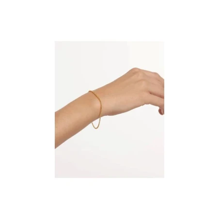 Pulsera PdPaola Esferas Plata Baño Oro PU01-403-U