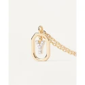 Gargantilla PdPaola Letters Plata Baño Oro y Circonitas Letra Y CO01-536-U