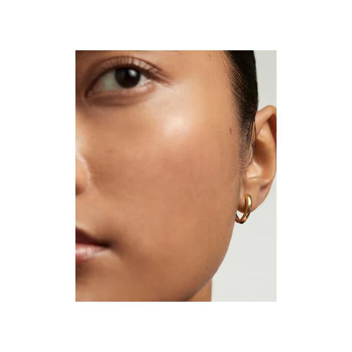 Pendientes PdPaola Duke Aros Plata Baño Oro AR01-A16-U