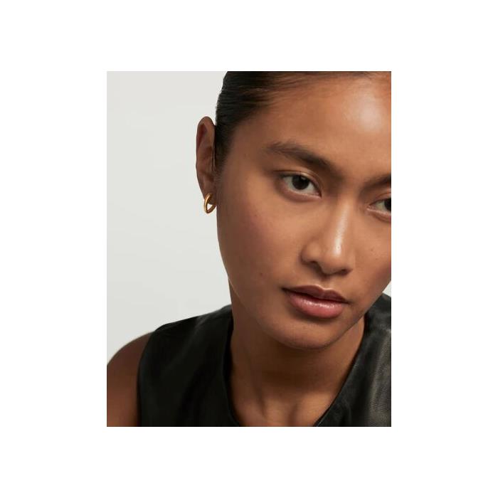 Pendientes PdPaola Duke Aros Plata Baño Oro AR01-A16-U