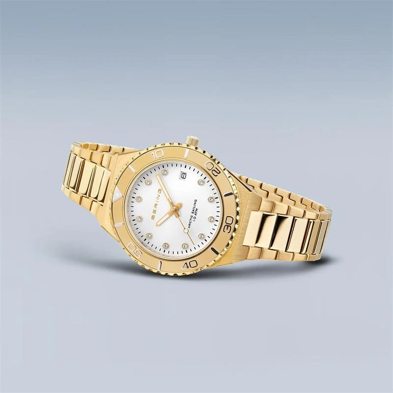 Reloj Bering Classic Dorado Analógico Mujer 18936-734