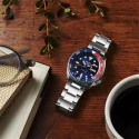 Reloj Seiko 5 Sports Plateado, Azul y Rojo Automático Hombre SRPD53K1