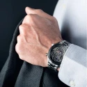 Reloj Seiko Prospex Speedtimer Solar Plateado, negro y gris Cronógrafo Hombre SFJ005P1