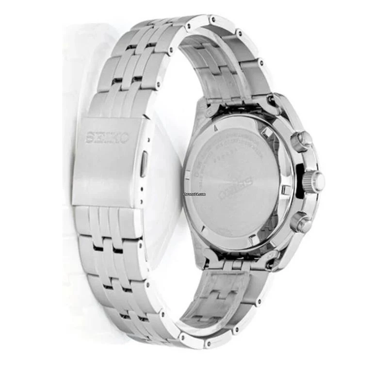 Reloj Seiko Prospex Speedtimer Solar Plateado, negro y gris Cronógrafo Hombre SFJ005P1