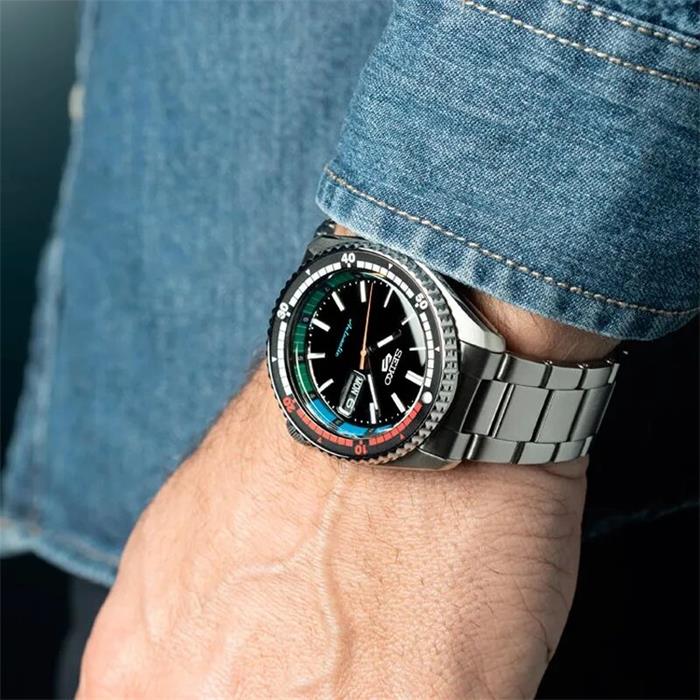 Reloj Seiko 5 Sports SKX Sports Style 55 aniversario Plateado y Multicolor Automático SRPK13K1