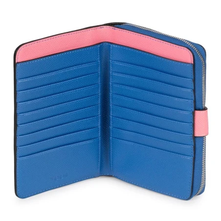 Billetera TOUS New Dubai negro y Azul Mediana 195930007