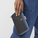 Billetera TOUS New Dubai negro y Azul Mediana 195930007