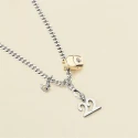 Colgante Agatha Paris Pato Baño Rodio y Oro 02850027-879-TU