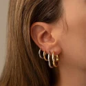 Pendientes Criolla Agatha Paris Alianza Baño Oro y Cristal 02380562-137-TU