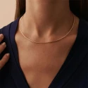 Collar Corto Agatha París Rígido Baño Oro 02680215-157-TU