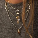 Collar Corto Agatha París Rígido Baño Oro 02680215-157-TU