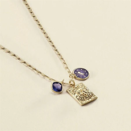 Collar Midi Agatha París Rectangle Baño Oro 02680213-157-TU
