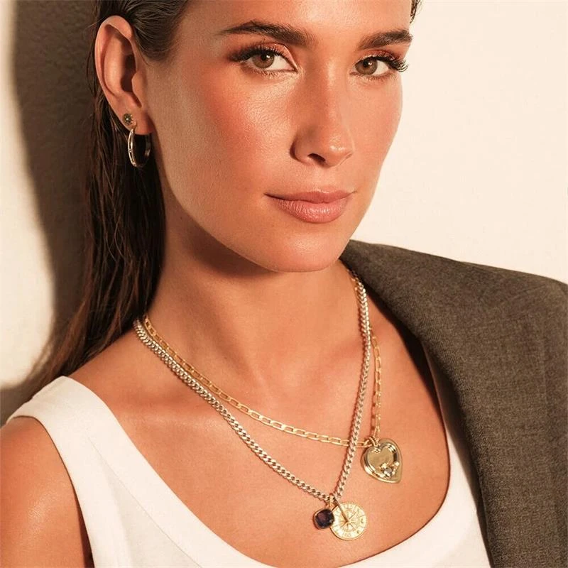 Collar Midi Agatha París Rectangle Baño Oro 02680213-157-TU