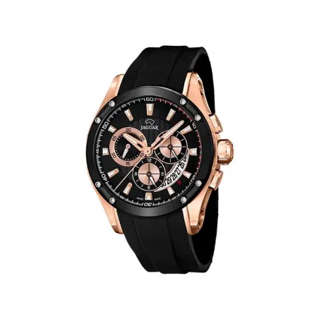 Reloj Jaguar Special Edition Hombre Negro y Rosado Cronógrafo J691/1