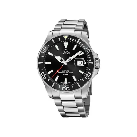 Reloj Jaguar Executive Hombre Plateado y Negro Analógico J860/D
