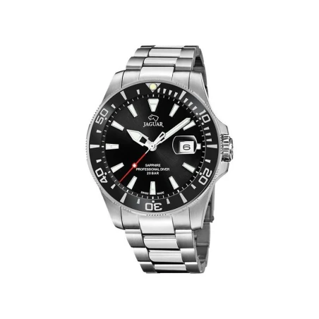 Reloj Jaguar Executive Hombre Plateado y Negro Analógico J860/D