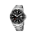 Reloj Jaguar Executive Hombre Plateado y Negro Analógico J860/D