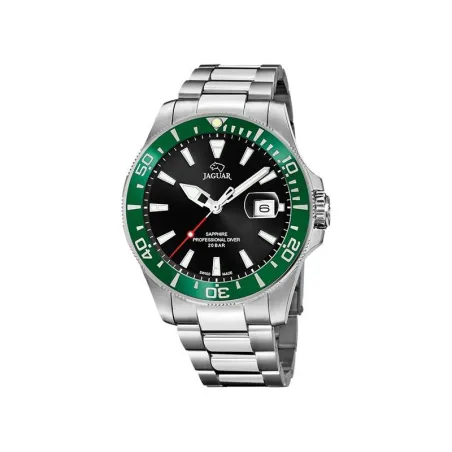 Reloj Jaguar Executive Hombre Plateado, Negro y Verde Analógico J860/H