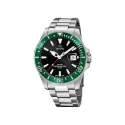 Reloj Jaguar Executive Hombre Plateado, Negro y Verde Analógico J860/H