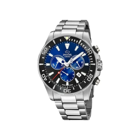 Reloj Jaguar Executive Hombre Plateado, Negro y Azul Cronógrafo J861/8