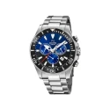 Reloj Jaguar Executive Hombre Plateado, Negro y Azul Cronógrafo J861/8
