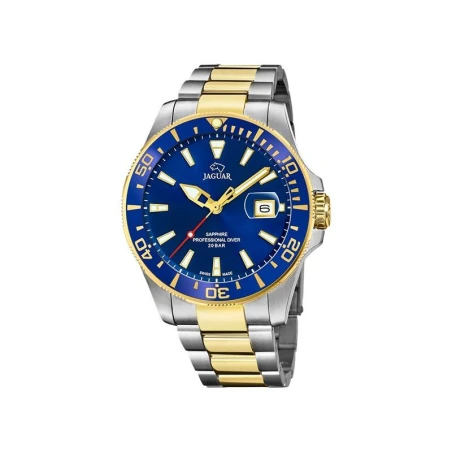 Reloj Jaguar Executive Hombre Plateado, Dorado y Azul Analógico J863/C