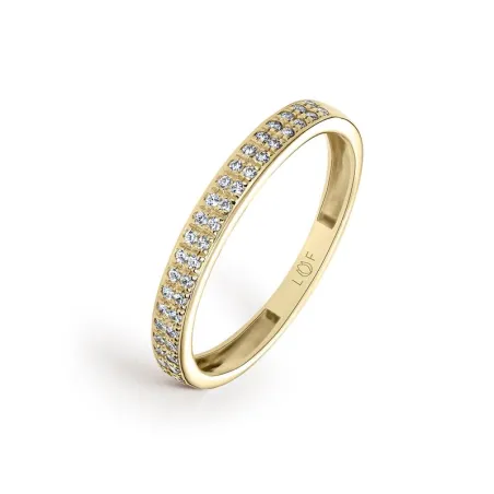 Anillo Litta Fiore Oro Amarillo 18Kt y Circonitas LRN-201-015