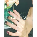 Anillo Le Carré Glory Days Oro Blanco 18Kt, Diamantes y Zafiro GA135ZA