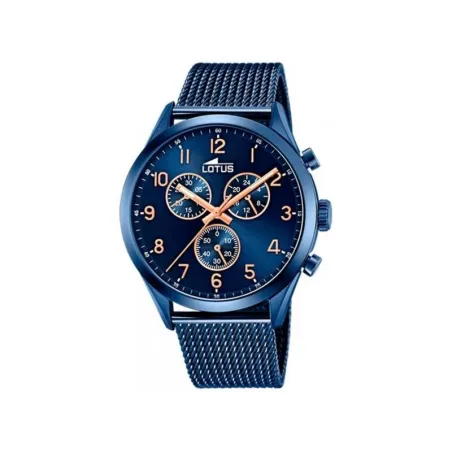 Reloj Lotus Minimalist Hombre Azul y Rosado Cronógrafo 18638/1
