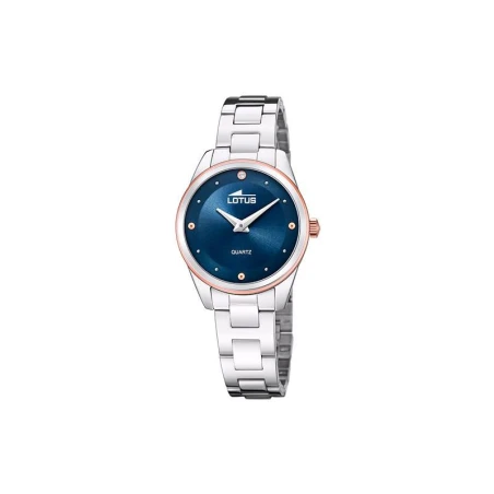 Reloj Lotus Trendy Mujer Plateado y Azul Analógico 18795/2