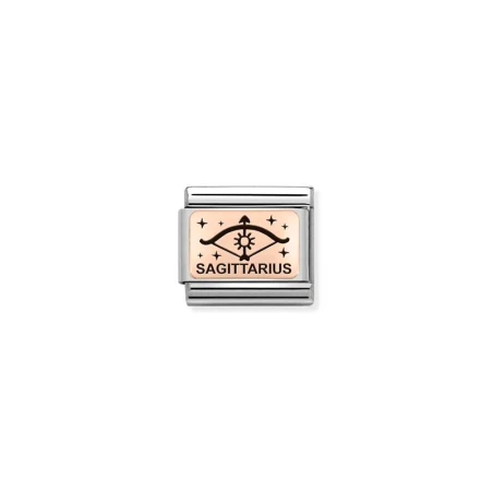 Composable Classic ZODIACO (IC) acero y oro 9k sagitario