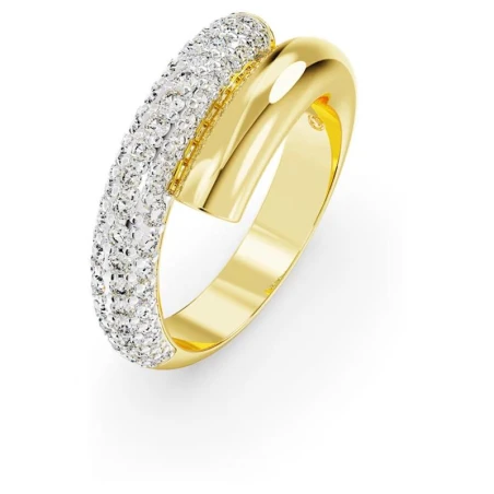 Anillo Swarovski Dextera Baño Oro y Cristales Blancos 5668813