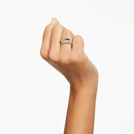 Anillo Swarovski Dextera Baño Oro y Cristales Blancos 5668813