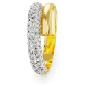 Anillo Swarovski Dextera Baño Oro y Cristales Blancos 5668813