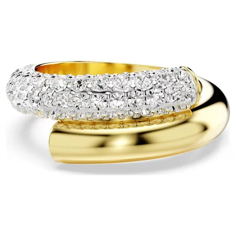 Anillo Swarovski Dextera Baño Oro y Cristales Blancos 5668813